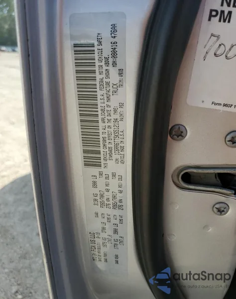 2019 Ram 1500 Classic Slt z USA, uszkodzony, nr VIN 1C6RR6TT5KS512194